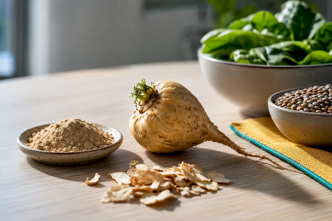 Maca et aliments riches en fer