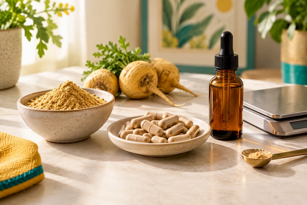 Comparaison entre poudre, gélules et extrait de maca