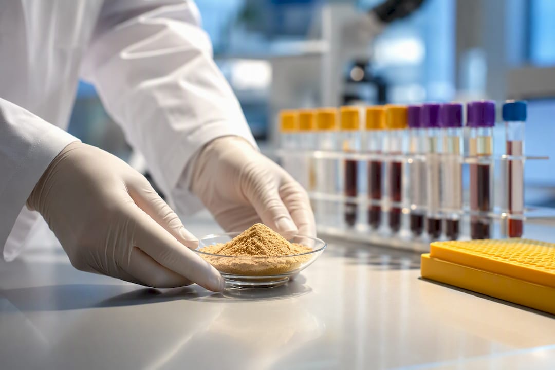 Maca et échantillons en milieu clinique