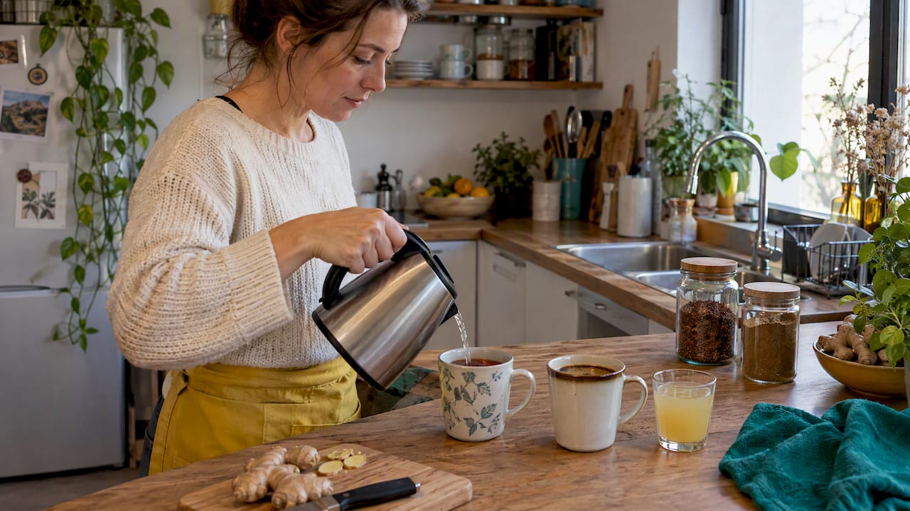 Réalisation de boissons naturelles sans caféine