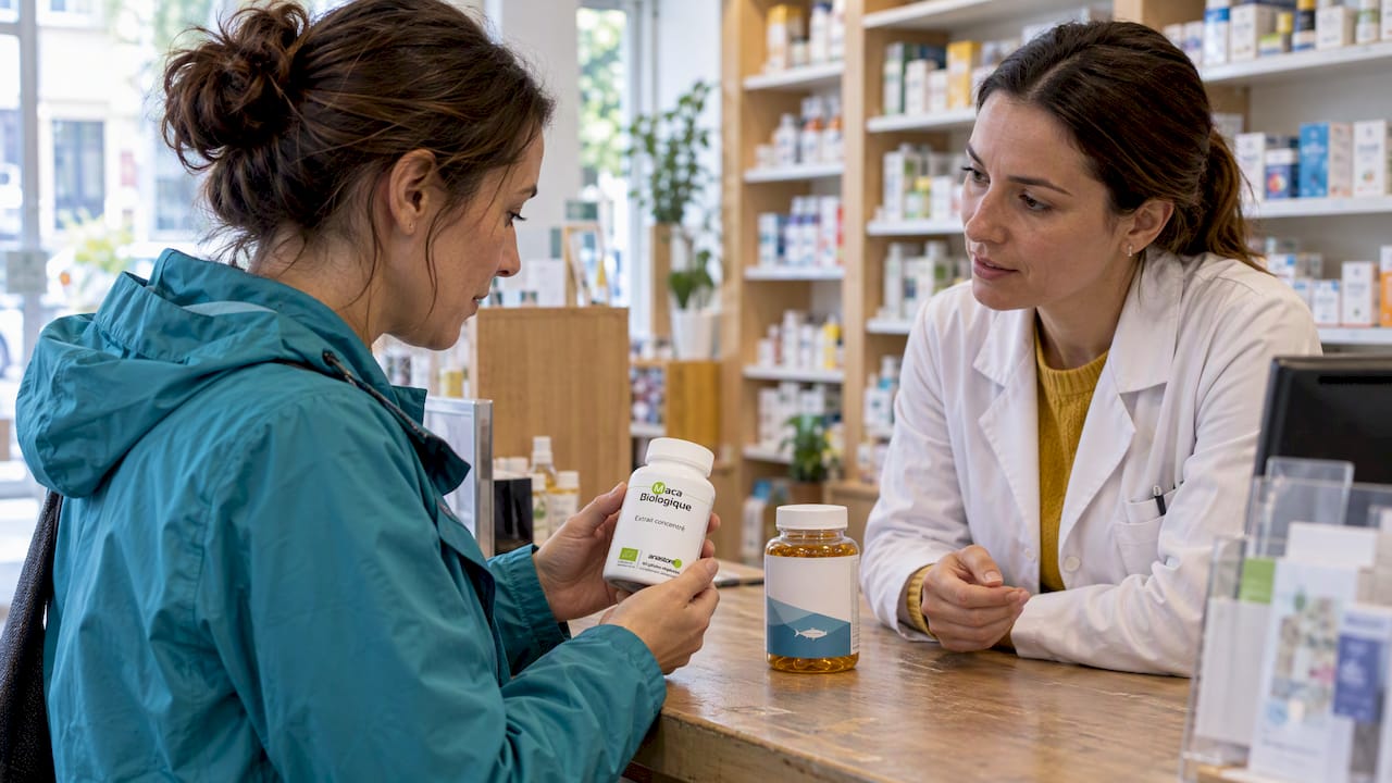 Comparaison entre la maca et les oméga-3 en pharmacie