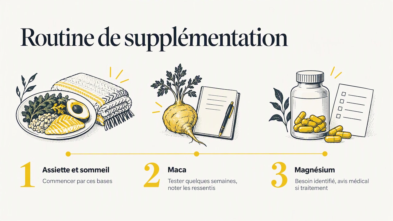 Notre point de vue : une routine simple vaut mieux qu'un empilement — overview diagram