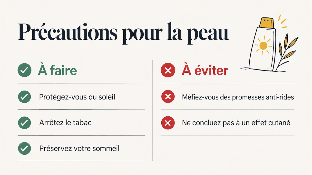 La maca et la peau : promesse séduisante, preuves minces — overview diagram