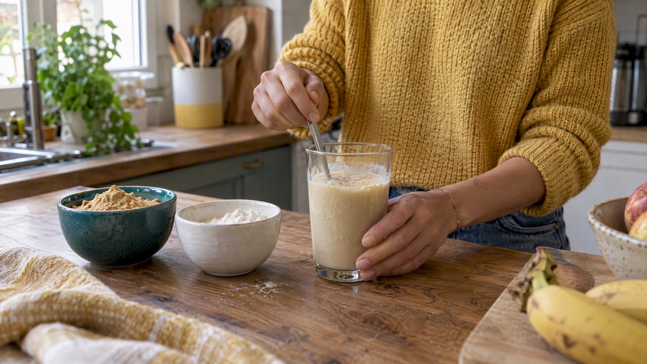 Maca et collagène réunis dans une boisson
